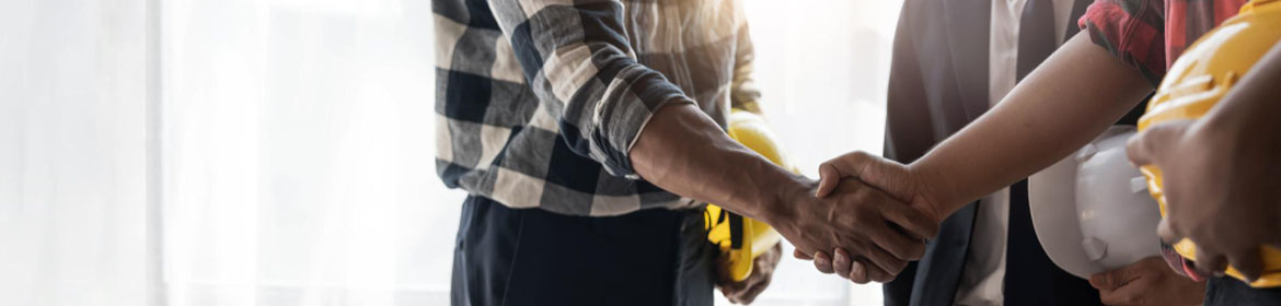 Shaking Hands with customer